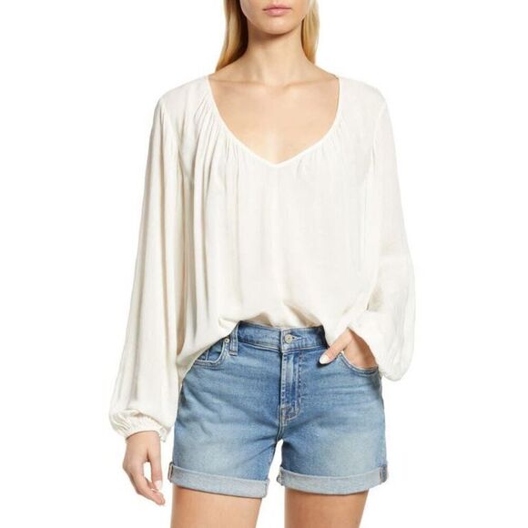 Relaxed High-Low Blouse in Muslin Size S - Picture 1 of 3
